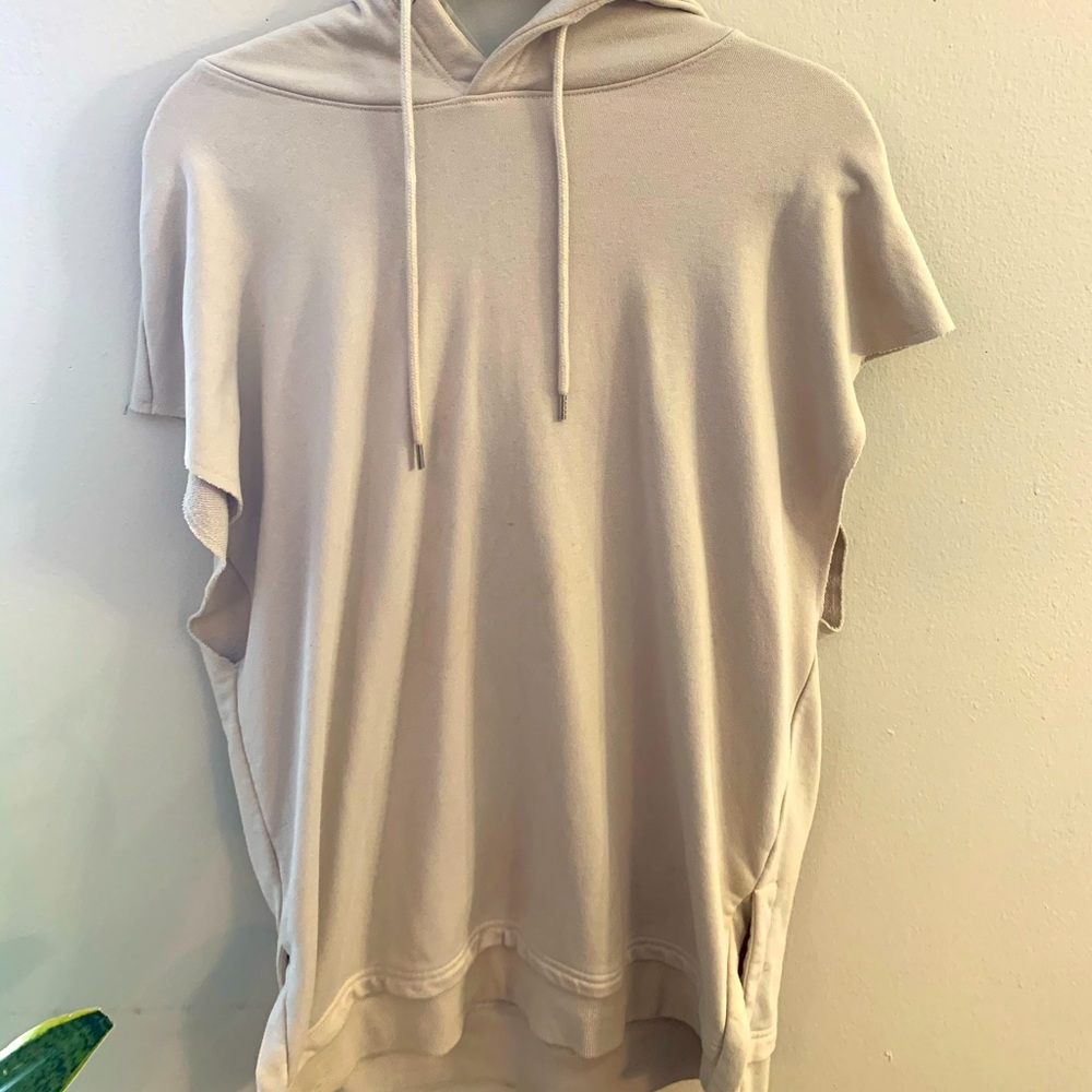 Large tan Sleeveless Forever 21 hoodie
